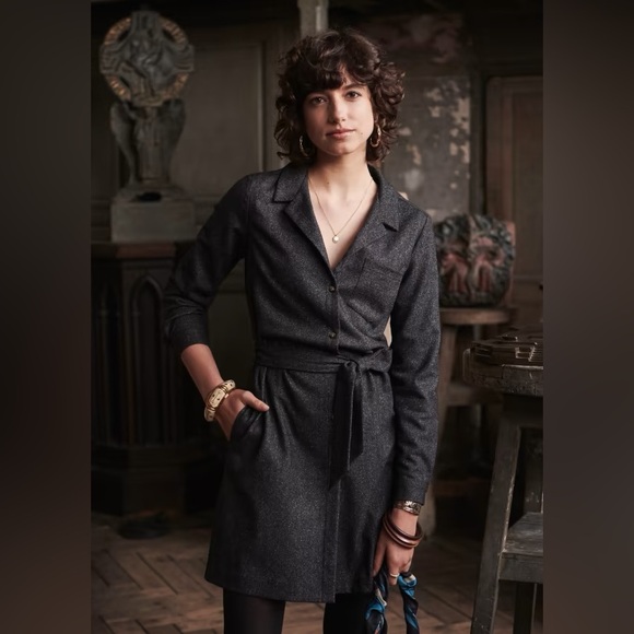 Sezane Grey Camilla Dress